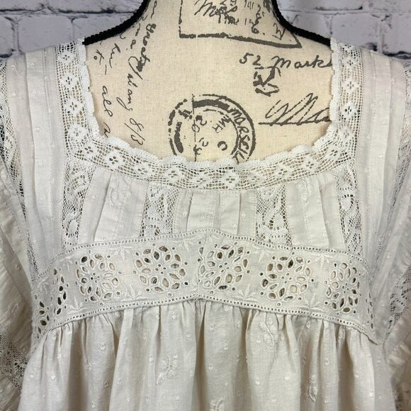 Free People Azalea Lace Tunic/Dress - color: Mineral - size L - Picture 7 of 16
